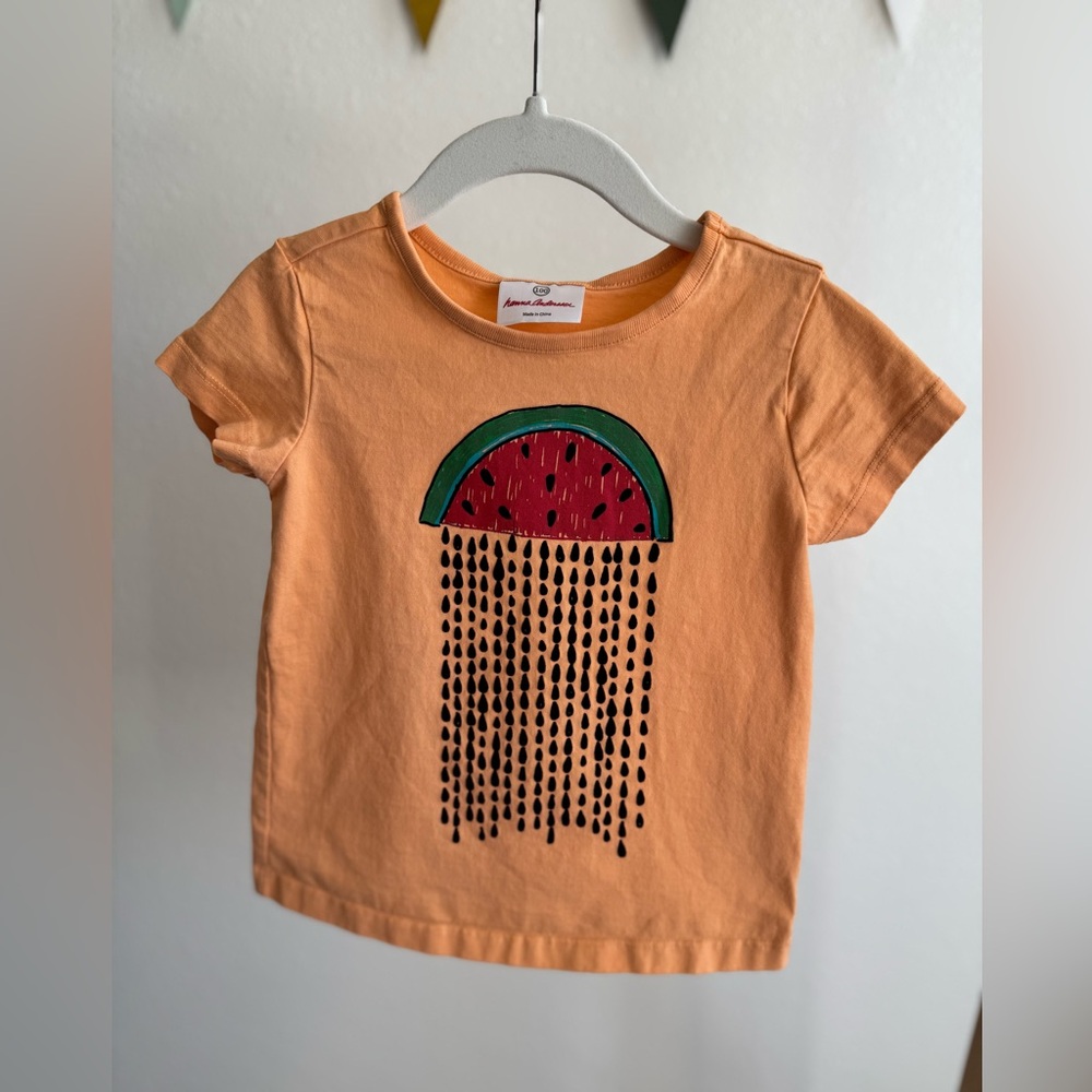 HANNA ANDERSSON | Orange Fizz Novelty Graphic Tee